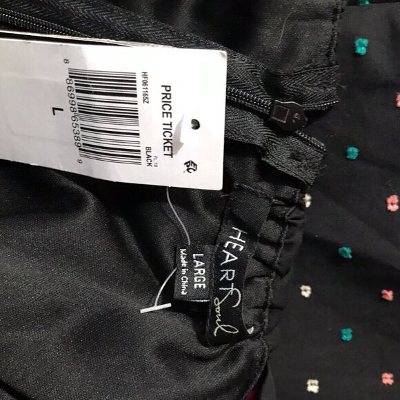 HEART SOUL Colorful Polka Dot Cotton Dress NWT L - Picture 10 of 15